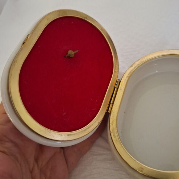 A Prima Otagiri Japan Porcelain Trinket Box Hand Painted Cottage Core READ - Picture 6 of 9